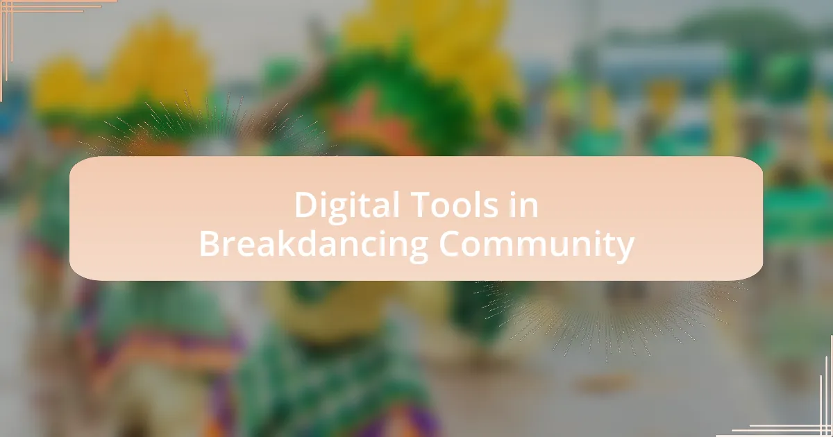 Digital Tools in Breakdancing Community